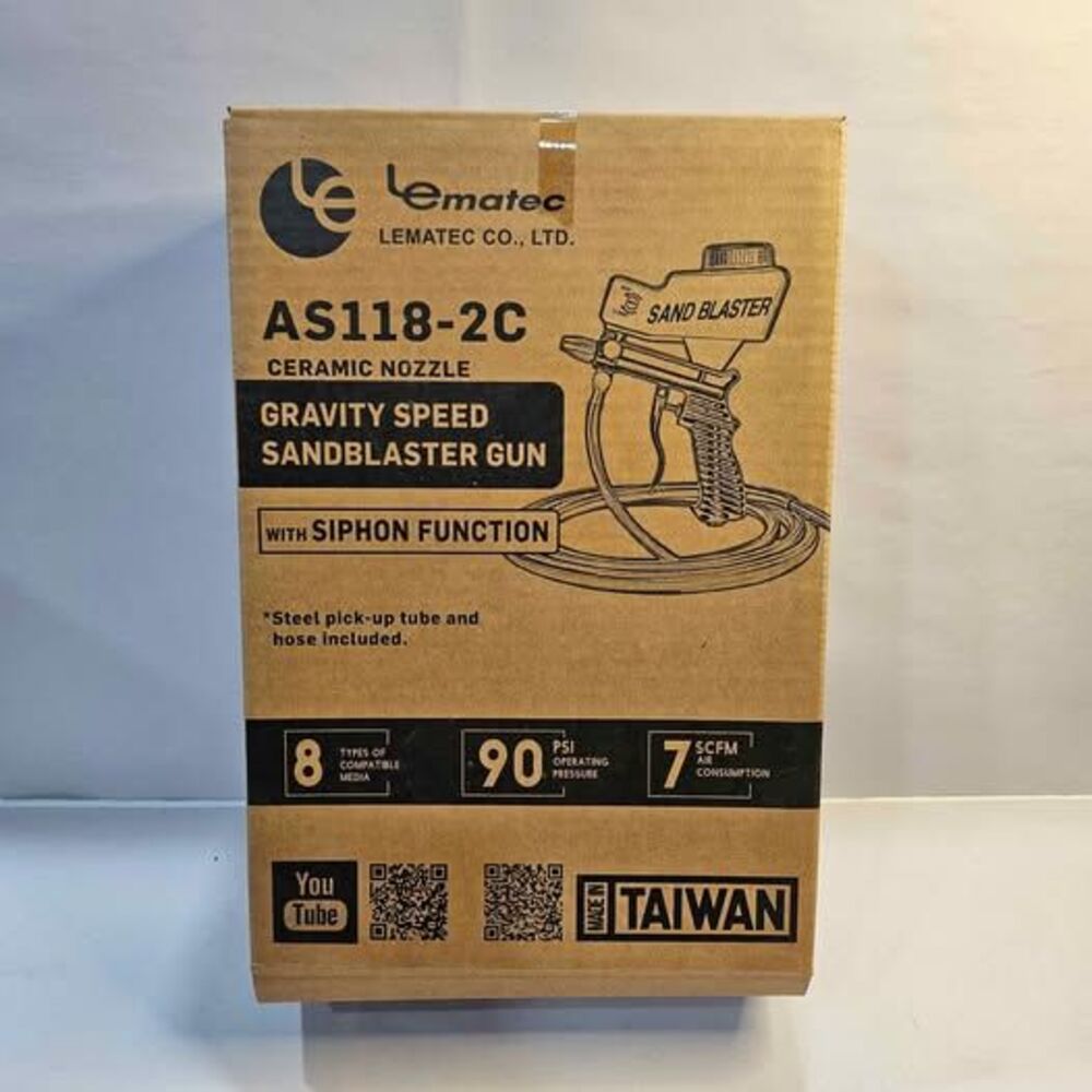 Lematec AS118-2C Gravity Speed Sandblaster Gun